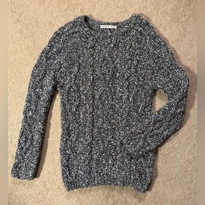 Zara Man Cable Knit Sweater - Speckled Gray - image 1